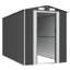 2Ft. 6in. W x 4 ft. 7.in D Galvanised Steel Steep Slope Garden Shed-79095691