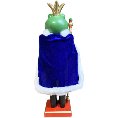 14" Frog King Nutcracker