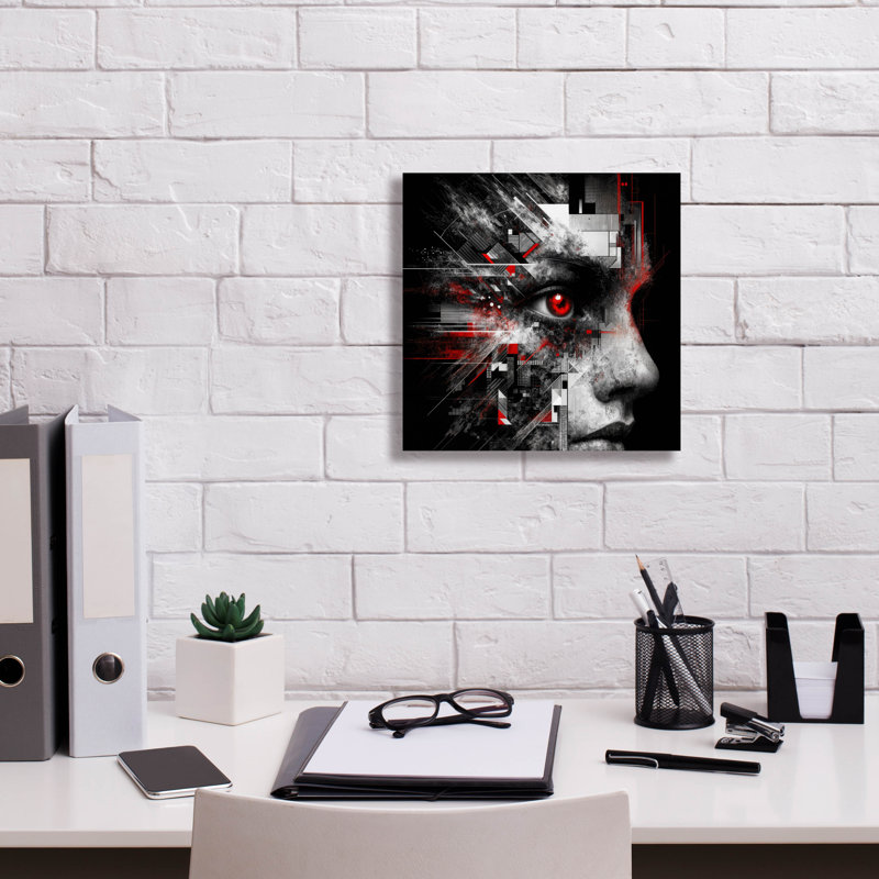 «Look At You 1» par Rey Klimt, art mural sur toile, H 12 po x l 12 po x P 0,75 po
