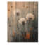 Pissenlit silencieux dans un minimalisme I - art mural en bois de pissenlit - sur bois de pin naturel-295541311