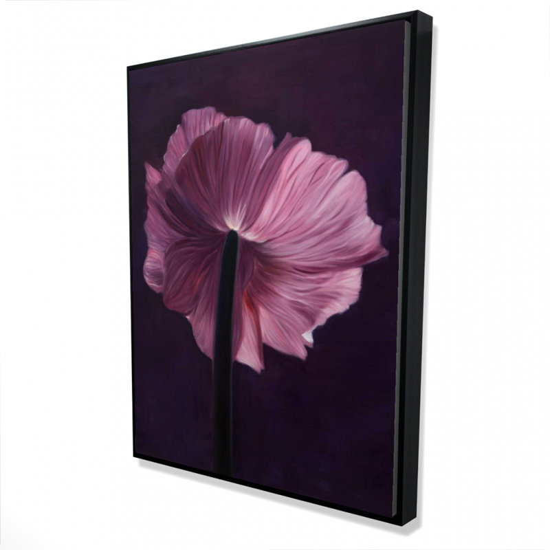Purple Petals Print On Canvas