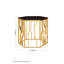 Bergsteinn Glass Top End Table