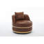 Fauteuil demi-tonneau pivotant surdimensionné rembourré-555297212
