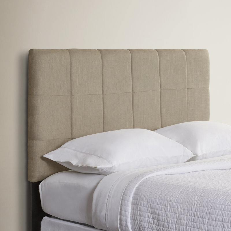 Muni Upholstered Headboard, Queen, Beige