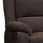 Fauteuil inclinable et oscillant avec accoudoirs en chenille et ressorts ensachés pour un confort ultime