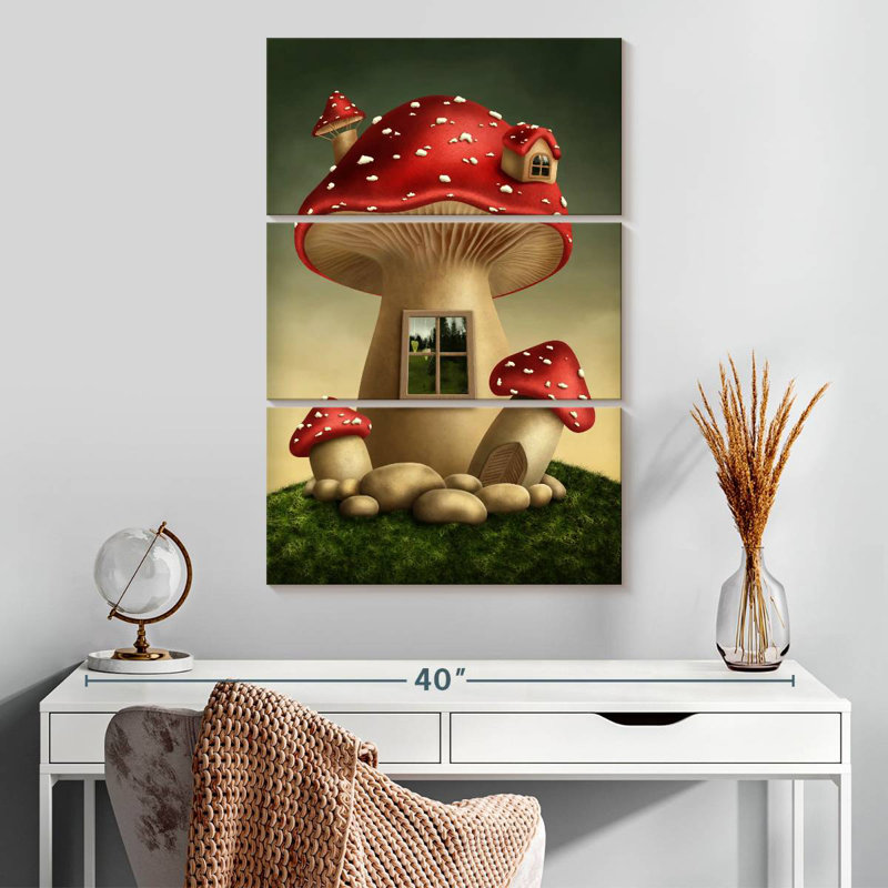 Maison de champignon Ashelle Fantasy, H 32 po x l 20 po