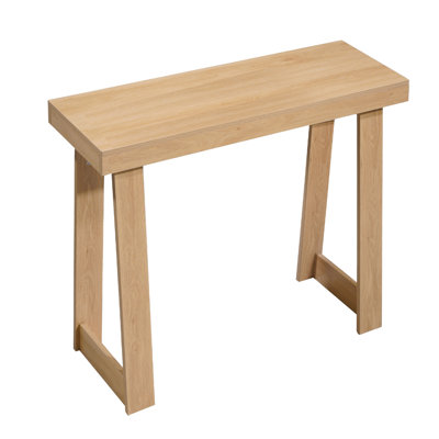 Console de 91 cm, bureau moderne à placer derrière le canapé, table d'entrée rectangulaire en bois, table d'appoint étroite et longue pour canapé, chambre, salon, hall d'entrée, montage facile, noir, idéal pour le corridor