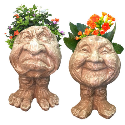 Ensemble de pots à fleurs 2 pièces Muggly's Grumpy