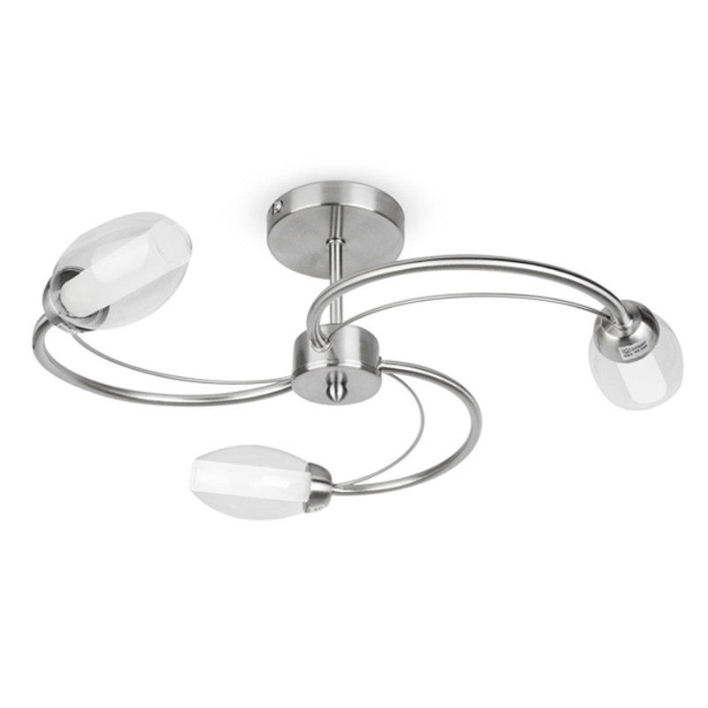 Loredana Glass Semi Flush Mount, Yes