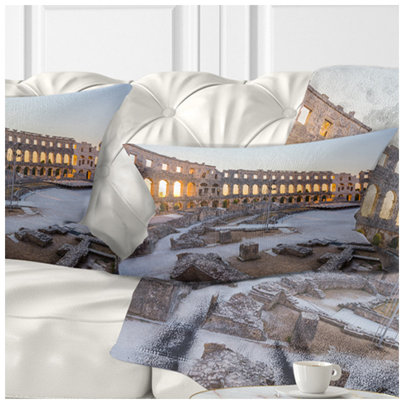 Coussin lombaire Amphithéâtre romain paysage intérieur