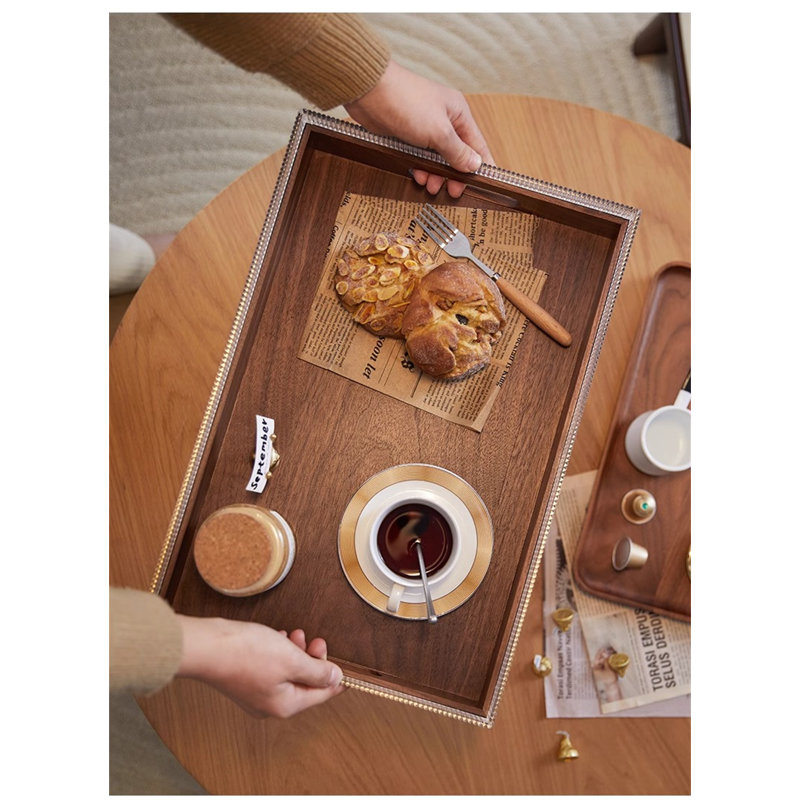 Wood Tray, 2.76" H x 17.72" W x 11.81" D