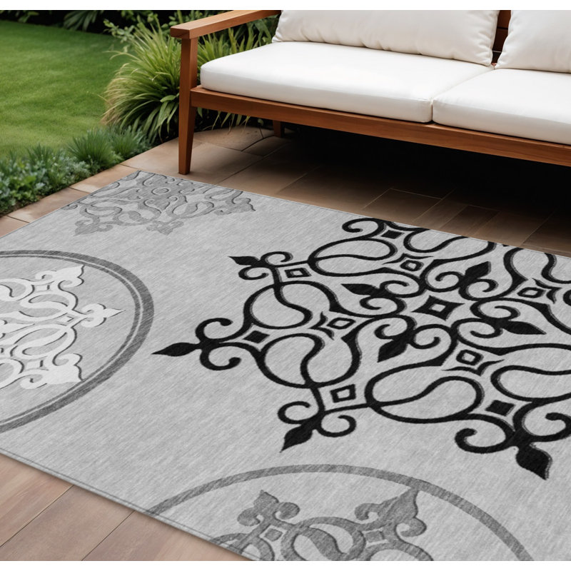 Tapis intérieur lavable à motif floral 10 pi x 14 pi 10 pi x 14 pi