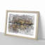 Amsterdam at Night in Abstract - Picture Frame Graphic Art Print on MDF-55682063-55682064