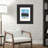 Earlvine Black Picture Frame with Mat