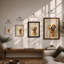 Golden Labrador Portrait Modern - Print-875457466-875457467