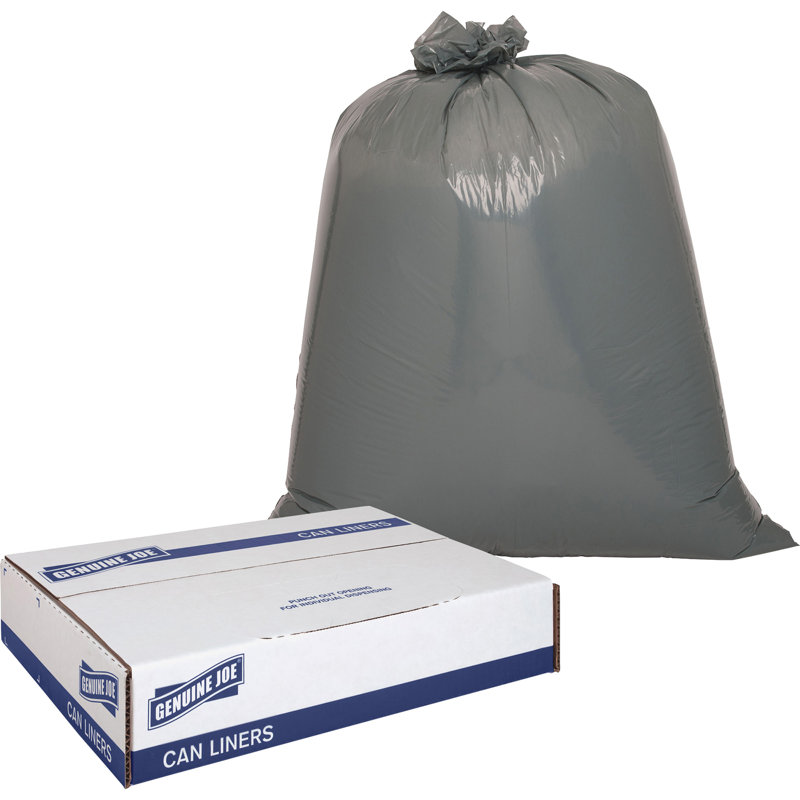 Resin Trash Bags - 100 Count, 40-45Gal 1.7mil 39"x46" 50 per Pack