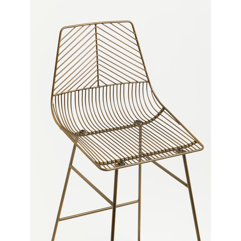 Aileen Steel Outdoor 65.5 cm Stool, Bronze
