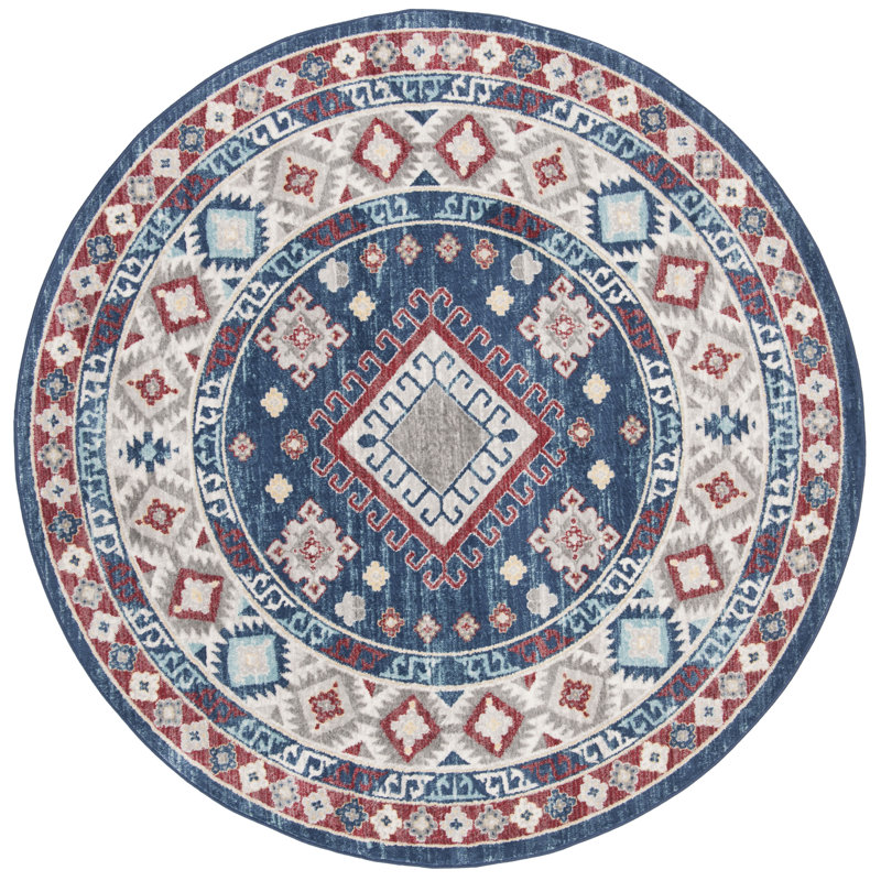 New Bedford Southwestern Area Rug, Round 201 cm