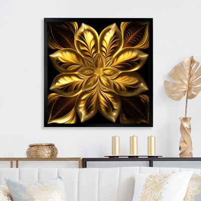 Golden Lily On Black VI " Golden Lily On Black VI "