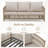 Outdoor 5-person Wicker Sofa With Cushion
