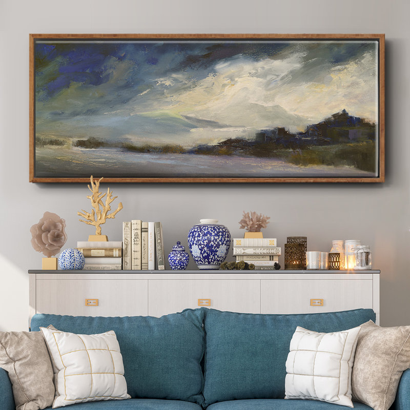 Seaside Sanctuary- Framed Canvas, 24" H x 60" W
