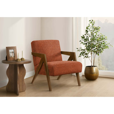 Chaise d'appoint moderne rembourrée avec structure en bois massif et assemblage facile