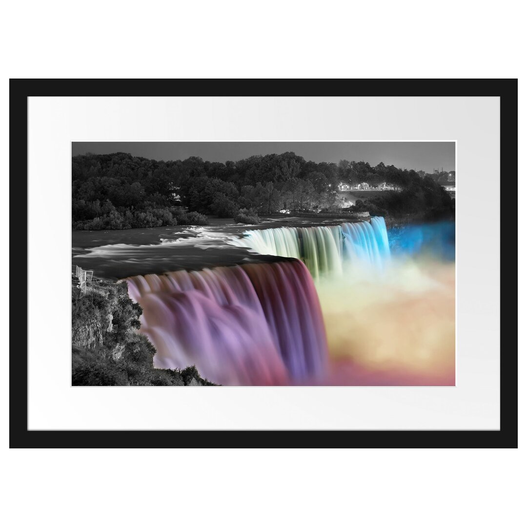 Gerahmtes Poster Wunderschöne Niagara Fälle