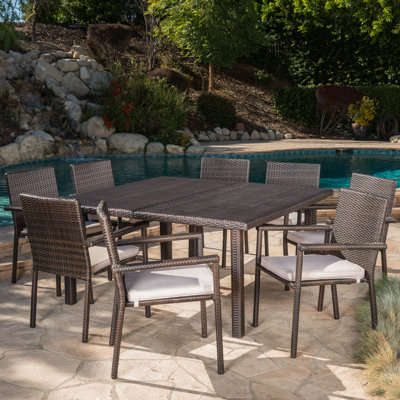 Rhead Square 8 - Person 64'' Long Dining Set with Cushions