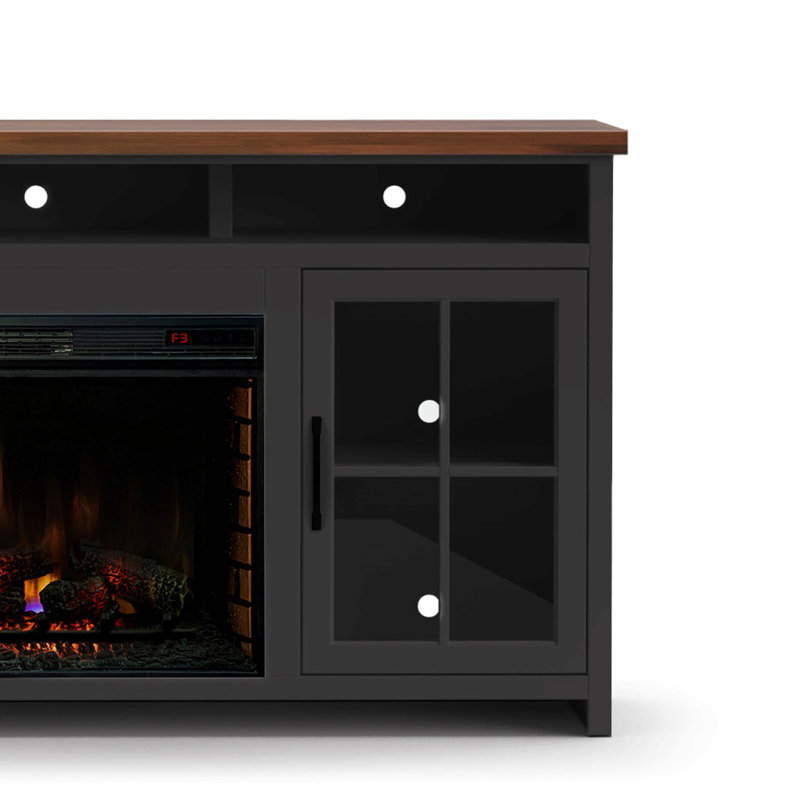 Meuble télé 74 po pour téléviseur de 85 po ou moins, assemblage minimal
