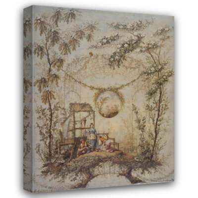 "Chinoiserie" par Jean-Baptiste Pillement - Toile tendue avec châssis