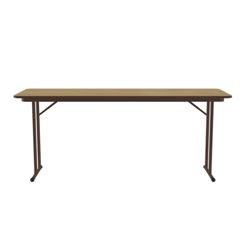 Table de formation à hauteur fixe et fixe à hauteur fixe avec panneaux de particules, H 29 po x L 72 po x l 24 po, Chêne