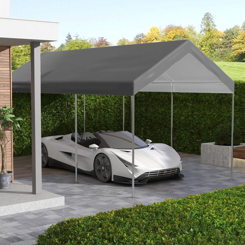 Outsunny Plastic Replacement Canopy for Canopy, Dark Grey