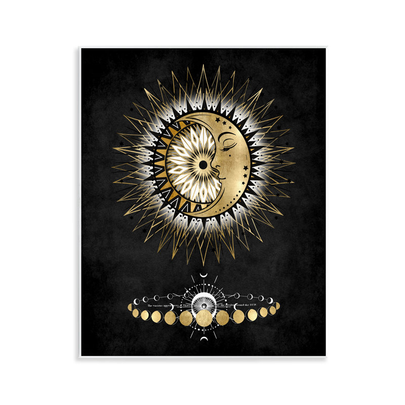  Lunar Phrases Astrology Wall Plaque Art by Oliver Jeffries