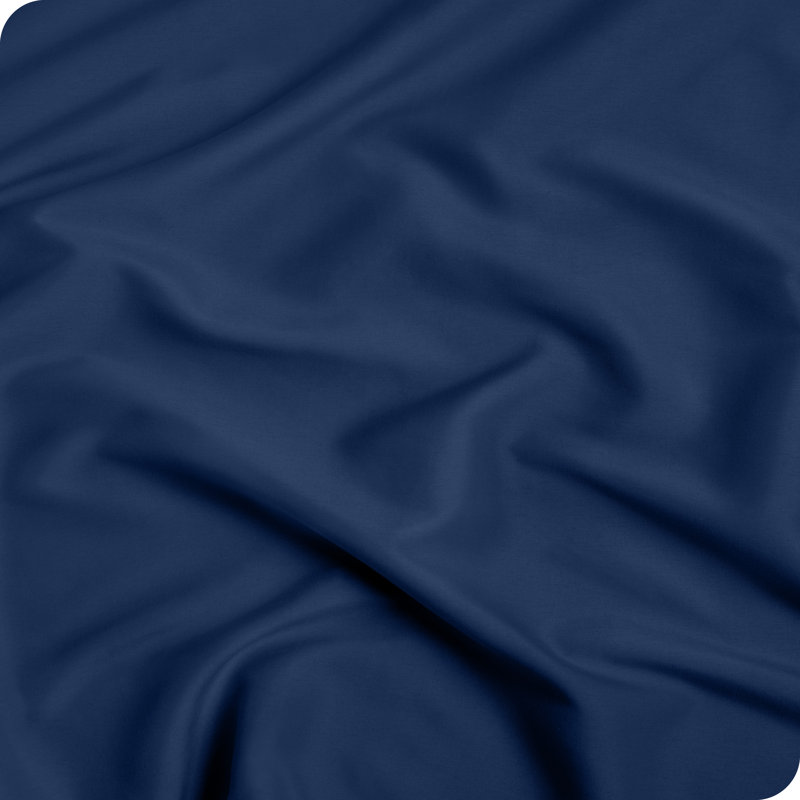Microfiber Fitted Sheet, Dark Blue, Twin Fitted Sheet