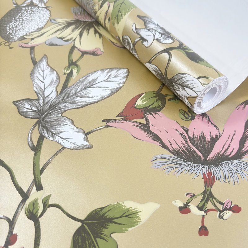 Rouleau de toile Passion Flower, Marron clair, 60.77 sq. ft