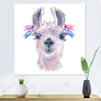 Joli lama dessiné à la main - II