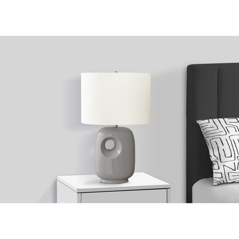 Lampe de table contemporaine et moderne, Gris clair