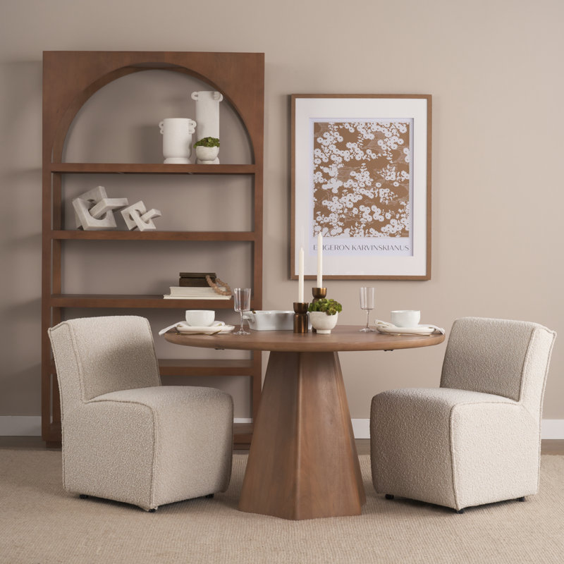 Niana 20'' H Upholstered Parsons Chair, Cream