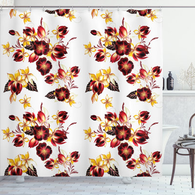 Shower Curtain with Hooks Included