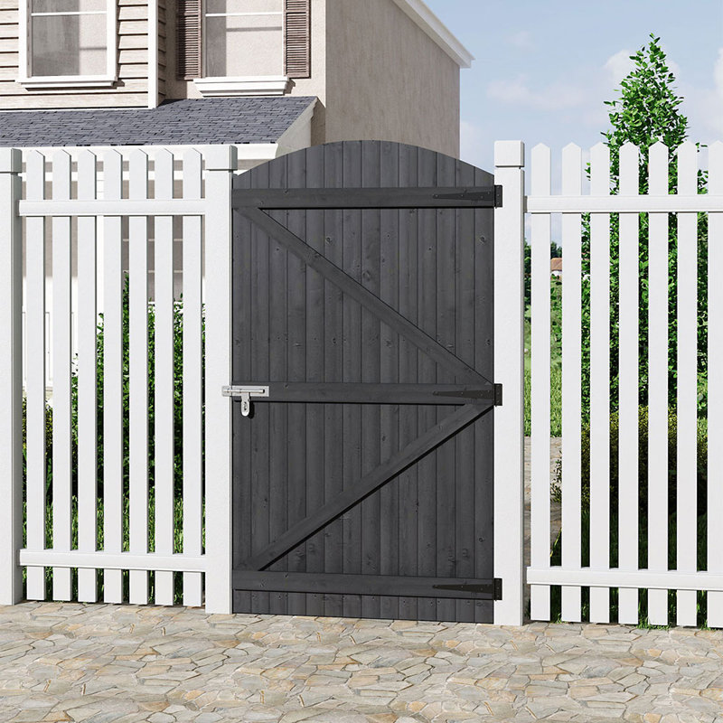 Adelphie Wood Gate, 180cm H x 90cm W x 3cm D