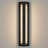23.6" Dimmable LED Black Aluminum Outdoor Linear Wall Light with Glass Panel-1689006750