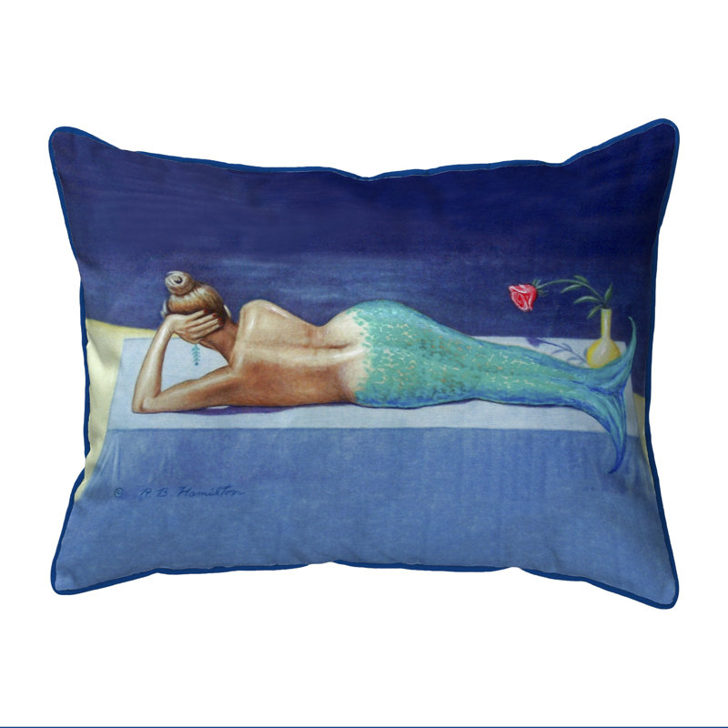 Housse et insert de coussin rectangulaire d'extérieur Mermaid Mermaid, Grand