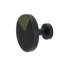 Spectra large round knob in Matte Black finish with Magpul Green