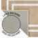 Double Border Machine Tufted Performance Beige/White Rug