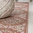 Amora Traditional Mediterranean Tile Design Salmon/Cream Indoor/Outdoor Rug-219501131