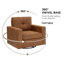 Fauteuil d'appoint simple pivotant et pivotant pour salon Pivot-135970902