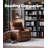 Oversized Recliner Chair, Manual Recliner Chair with 1.5X Sponge Filling and Side Pocket, Easy Recline System, Faux Leather Adult Reclining Sofa Chair for Living Room, Bedroom, Nursery-1095051630