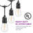 Burroughs  48' Outdoor 15 - Bulb Standard String Light-279005452