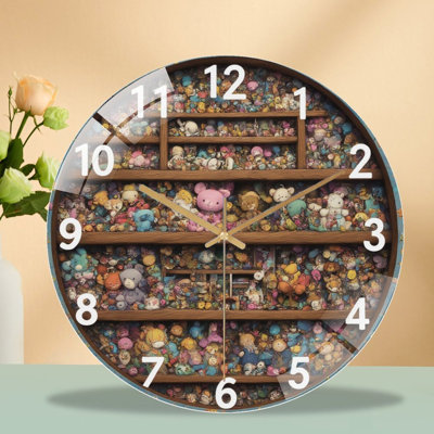 Horloge murale en verre 12 po