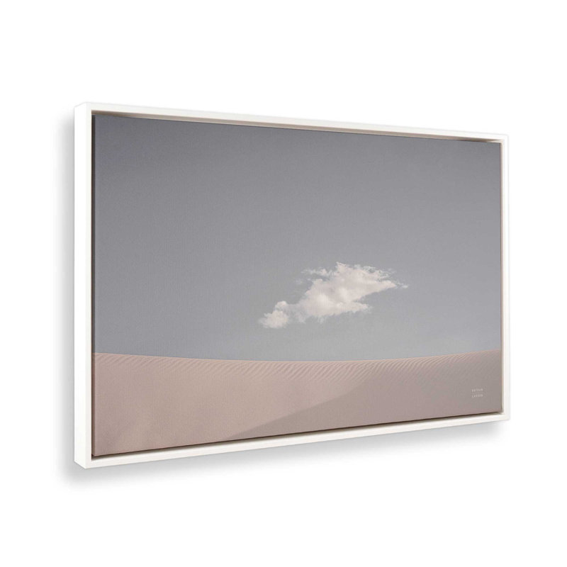 Sands of Solace, reproduction sur toile, Cadre flottant blanc opaque, H 20,75 po x l 30,75 po x P 1,75 po